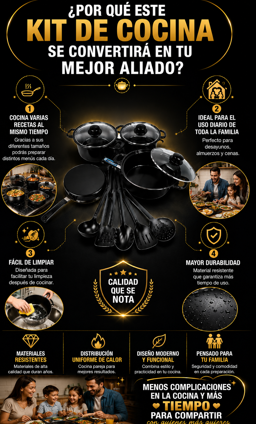 ✨  Ollas Premium 13 piezas