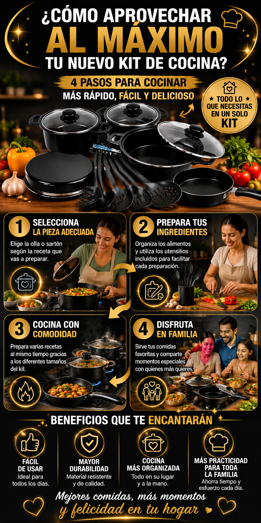 ✨  Ollas Premium 13 piezas